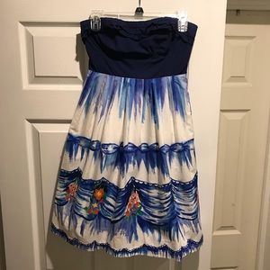 Anthropologie strapless dress